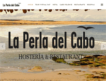 Tablet Screenshot of laperladelcabo.com